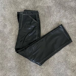 Dynamite Cargo Faux Leather Pants
